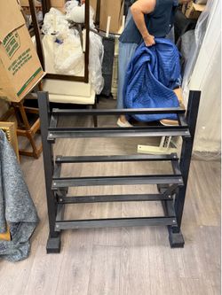 Heavy Duty 3-Tier Dumbbell Rack – Garage/Home Gym Storage