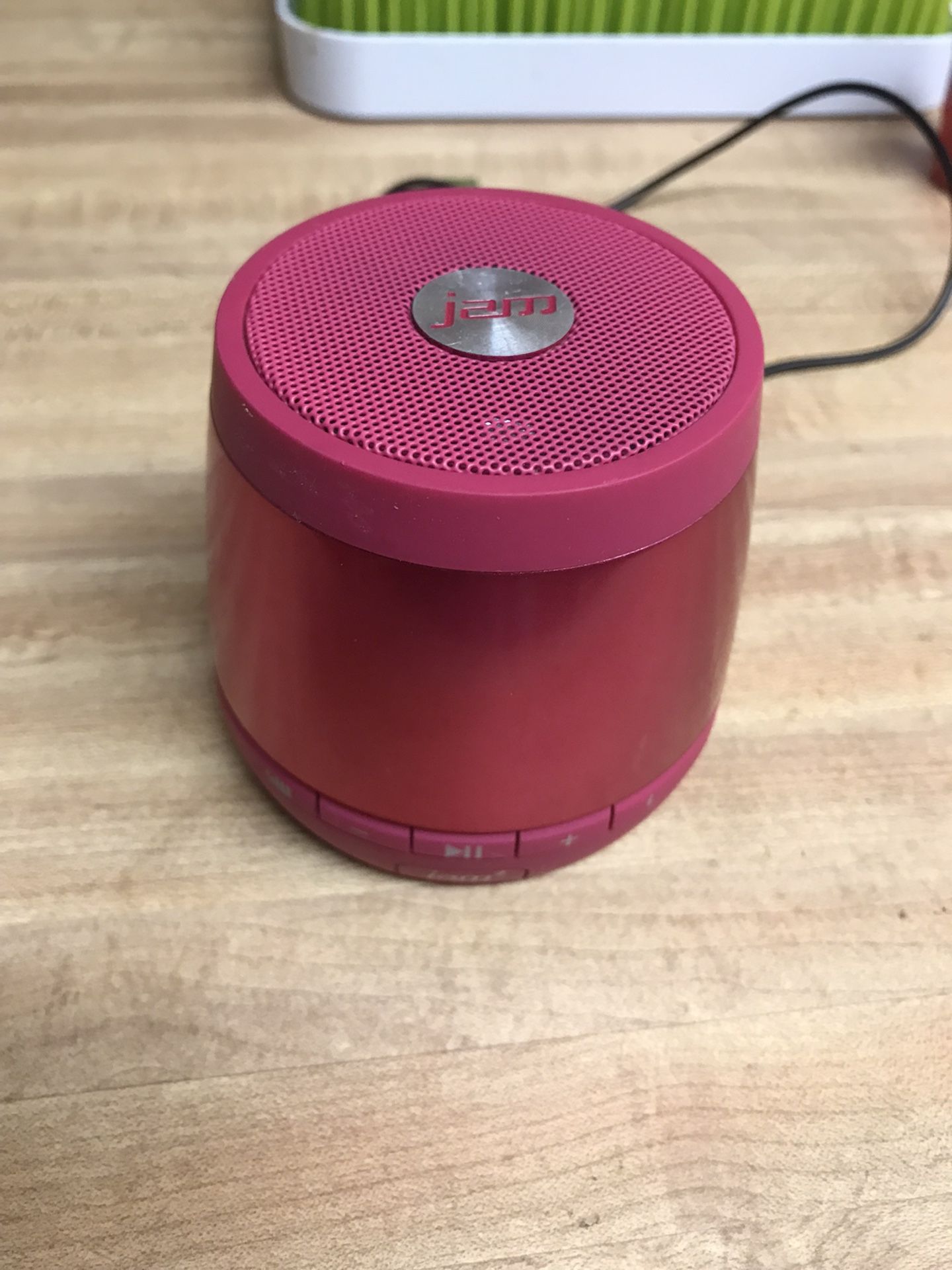 JAM Plus Portable Bluetooth Speaker Pink HX-P240A with charging cable