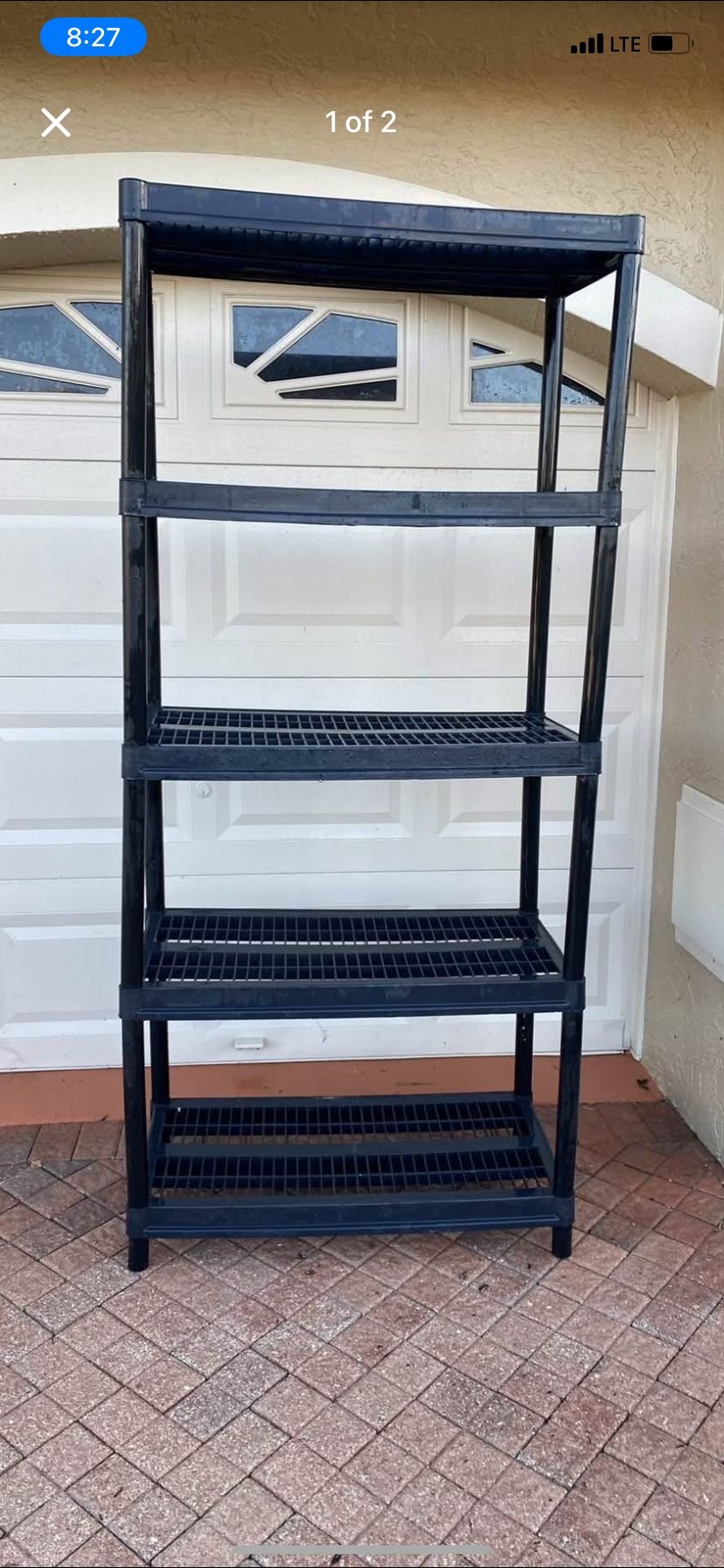Plastic stackable shelving heavy duty
