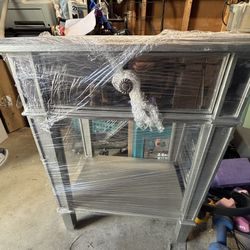 Mirrored Nightstand 