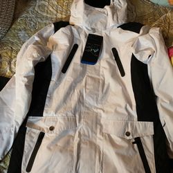 Hsnw White And Black Snow Jacket