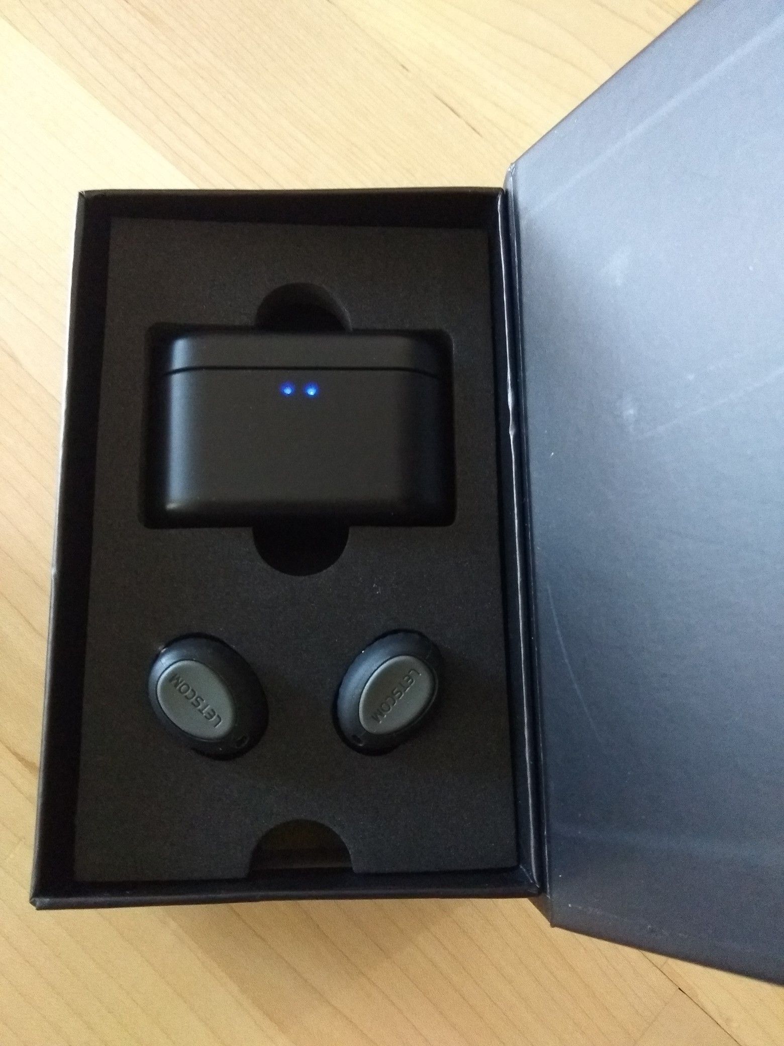 LETSCOM True Wireless Earbuds,Bluetooth 5.0 Wireless Earbuds with 3D Stereo Sound Mic Deep Bass, TWS Headset in Ear with Portable Charging Box