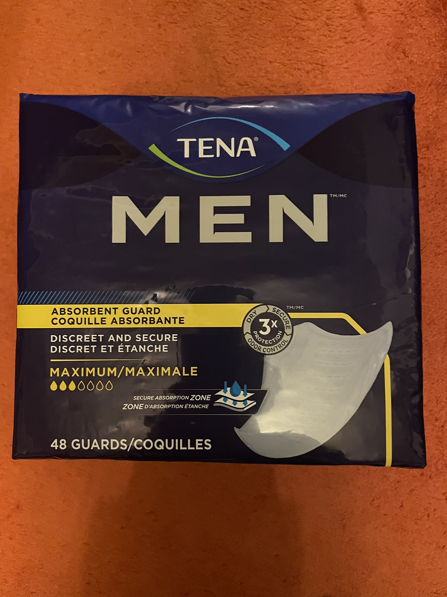 TENA Incontinence Guards for Men, Moderate Absorbency 