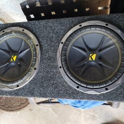 10' Kicker Subwoofers In NON ported Box