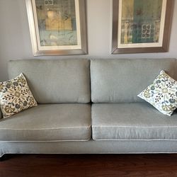 Sofa Transitional/Contemporary  Style with Wooden Feet (85.5” in Length) - Sleek, Beautiful and Comfortable