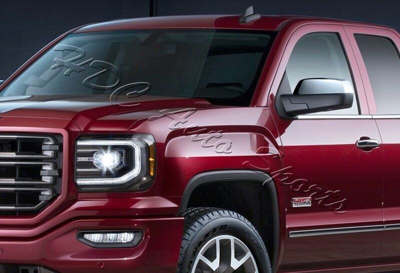 Chrome Mirror Covers For Chevy Silverado & GMC Sierra 1500 (2014-2018) - Adhesive On - Torox