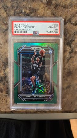 Paolo Banchero 2022 Prizm Green Prizm RC PSA 10