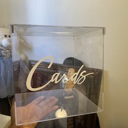 Acrylic Money Card  Box 