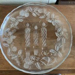 Crystal Christmas Platter