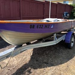 1970 12’ Mirror Craft Aluminum Fishing Boat