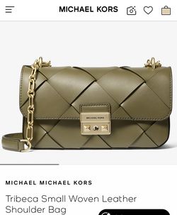MK - Tribeca Small Woven Leather