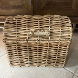 Vintage Wicker Storage Basket