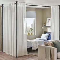 Installation curtain hanger rods