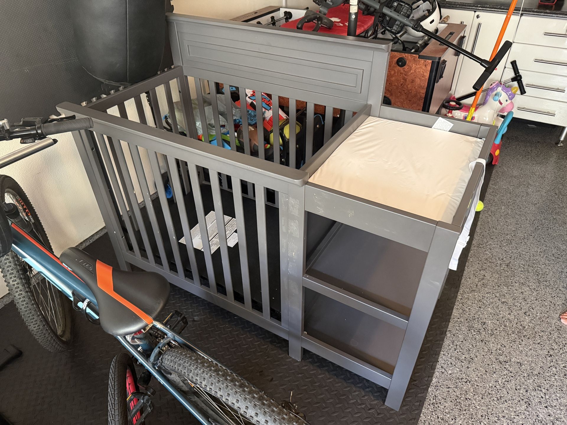 Baby Crib And Changing Table