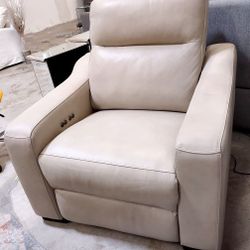 Whinfrey Italian Leather Reclining Chair