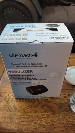 Nebulizer Proactive Brand New With a mask and a connector hose.