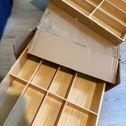Bamboo drawer organizer