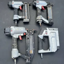 Porter Cable Pneumatic Nailers & Stapler Lot of 4 Air Tools As-Is