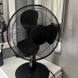 black 3 blade fan