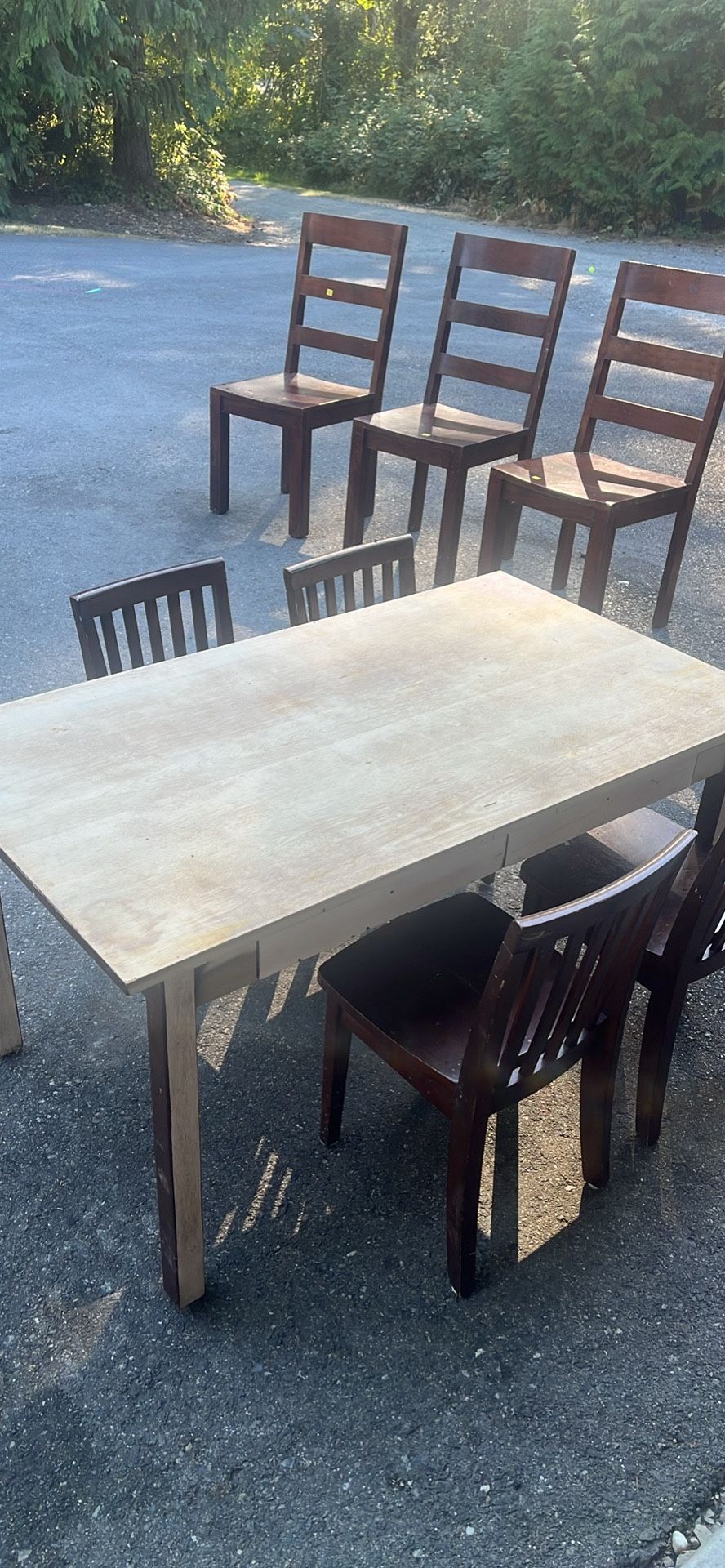 Pottery Barn Table “sanded” Down