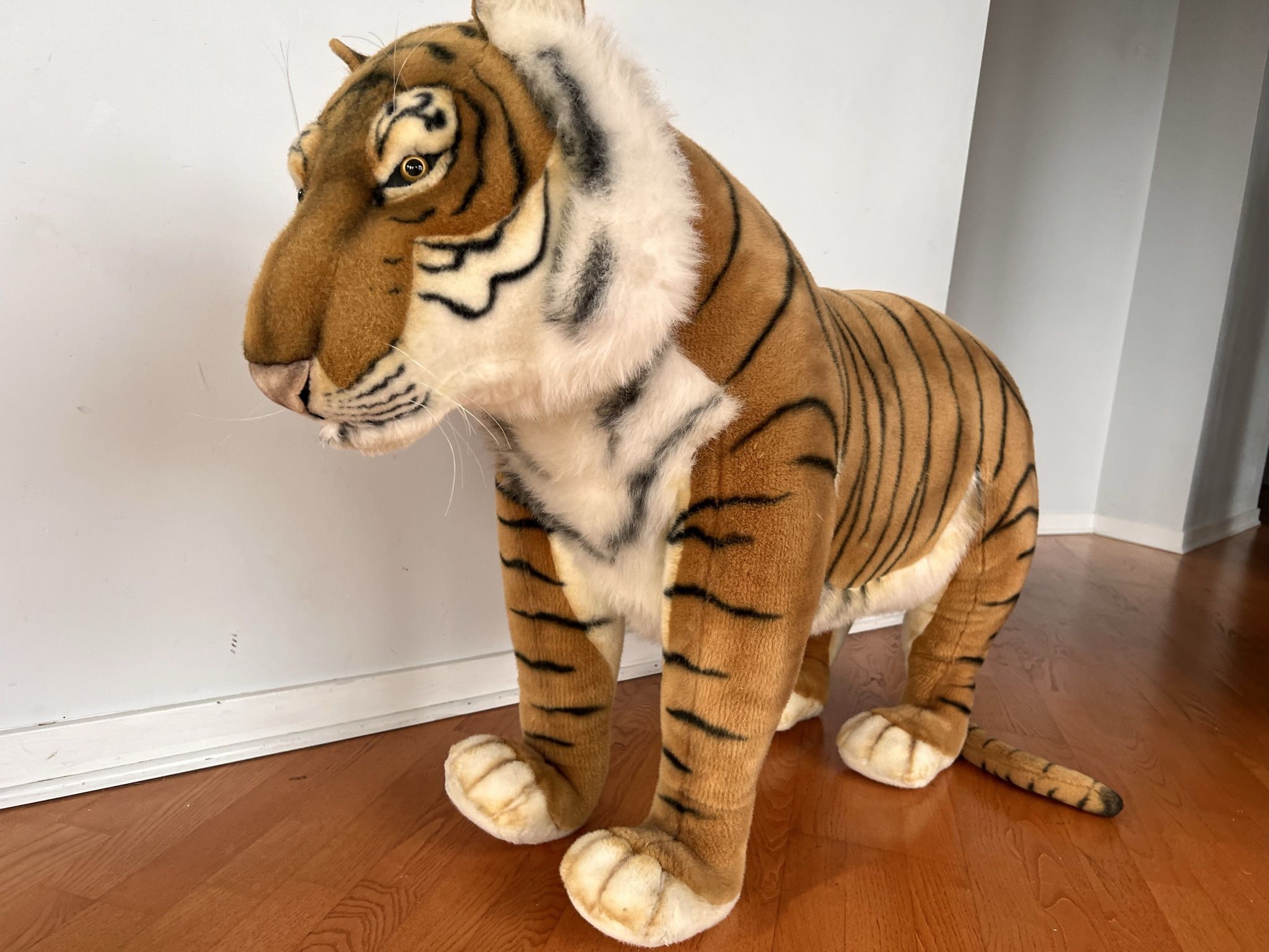 Hansa Toys International Life Sized Stuffed Tiger !