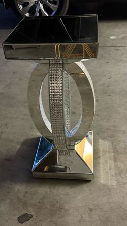 Small glass corner table