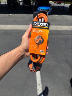 NEW RIDGID PowerBall 3 Outlet + 2 USB Extension Cord 8’ Contractor Grade