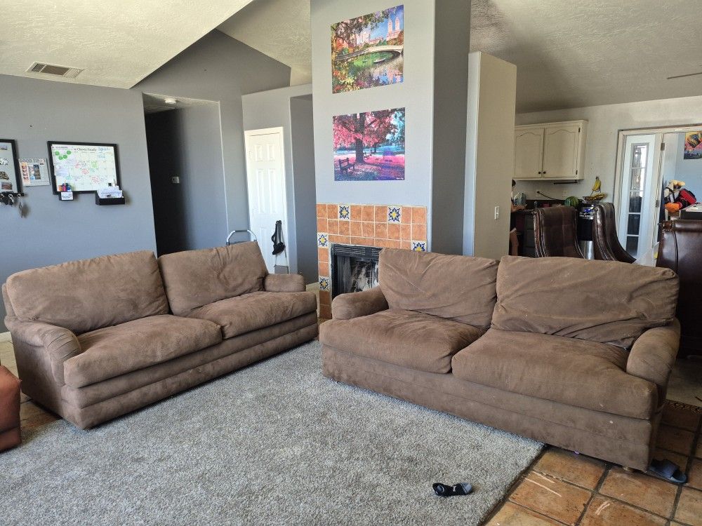 Big Feather Filled Couches Huge