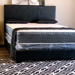 $299 Brand New Queen Size Bed Frame With New Mattress&Box Spring/Fast Delivery