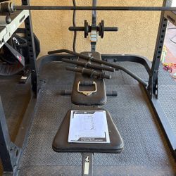 Exercise Equipment- Power Cage /weight Bench/ Lat Pull Down