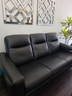 Modern Leather Sofa & Loveseat