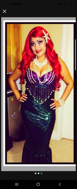 Little Mermaid Costume Adult Women Size S/M/L Halloween Costume, Cosplay