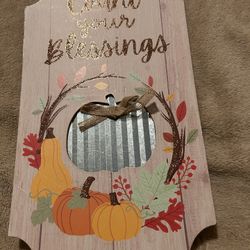 “Count Your Blessings” Fall Decor