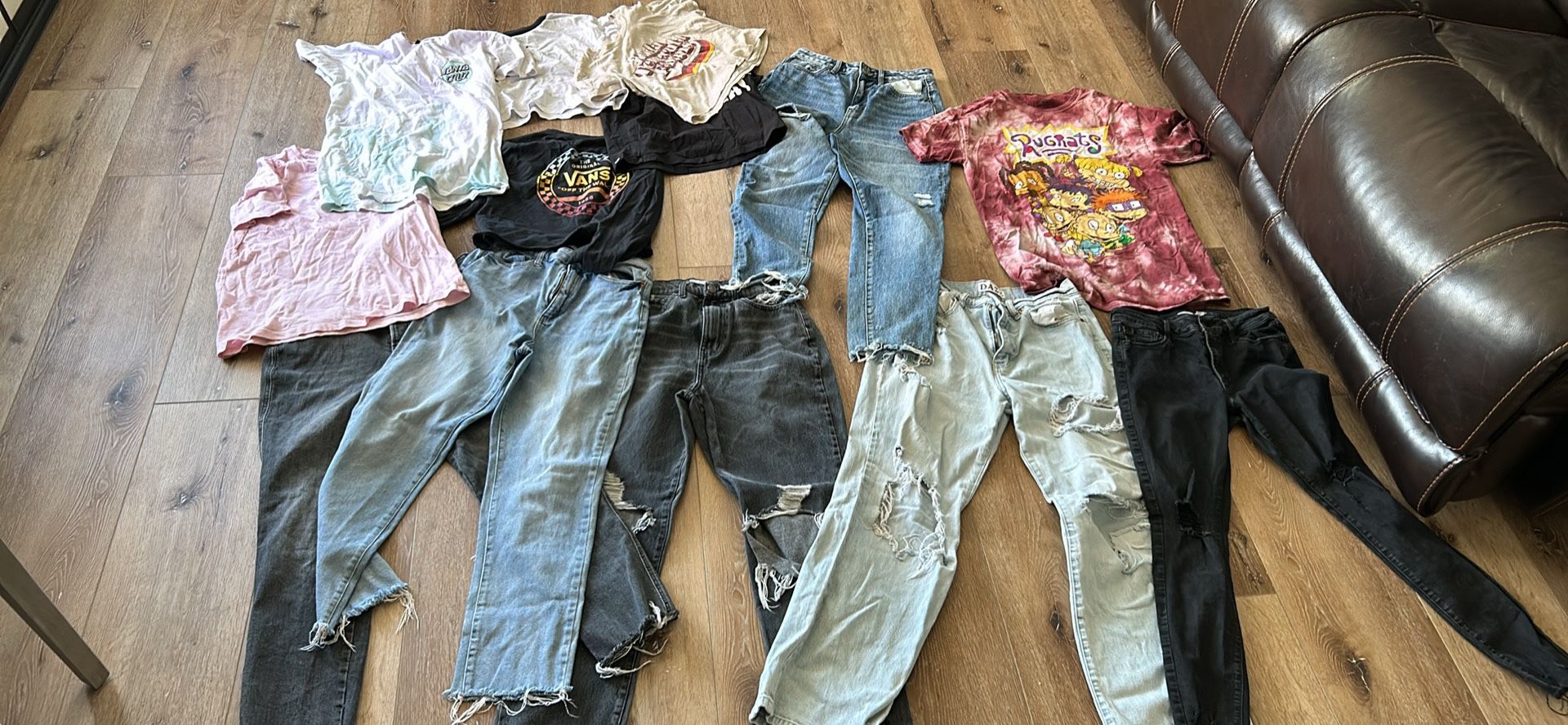 Tons Of Teen Clothes Size Small And Medium Jeans Size 27, 28 And Size 6 