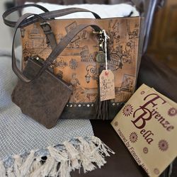 Beautiful Italian leather bag by Firenze Bella