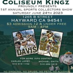 SPORTS CARD CARD SHOW. SAT JUNE 24TH IN HAYWARD. WARRIORS.49ERS.GIANTS.RAIDERS