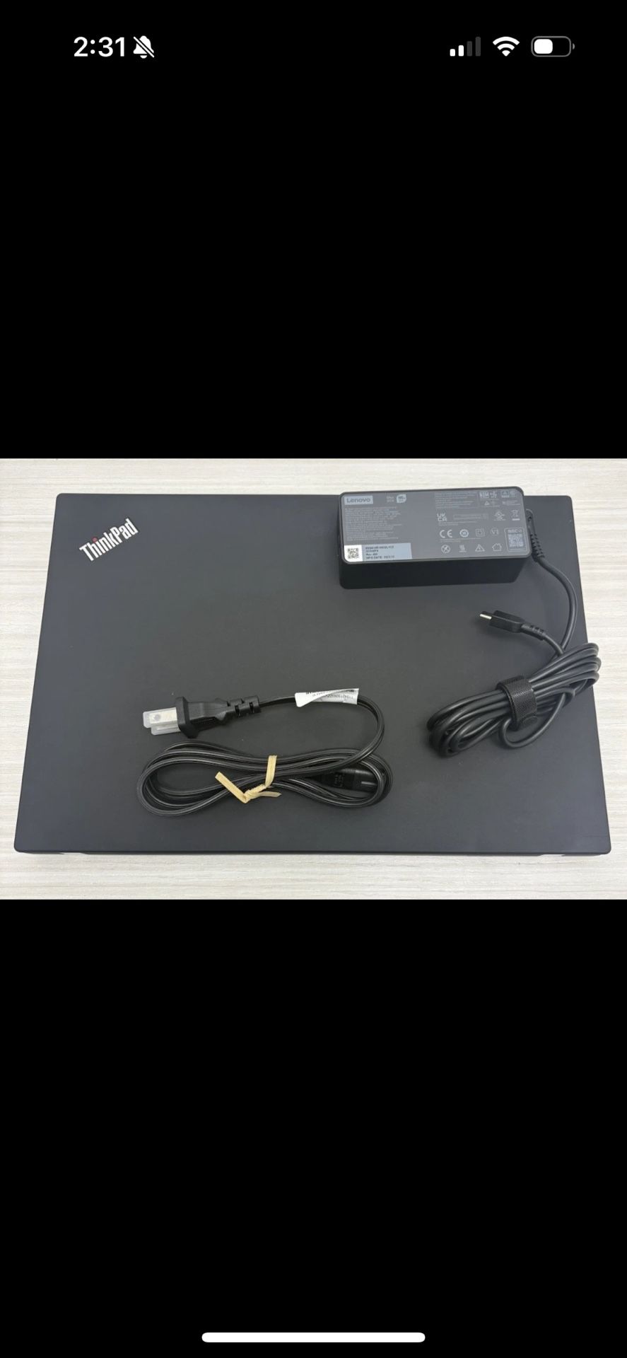 Lenovo ThinkPad T14 14'' (256GB Intel Core i5 8GB) Notebook - Black 20W00090US
