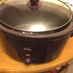 Rival Brand Slow Cooker Pot Ceramic Oval Shape 7 Qt