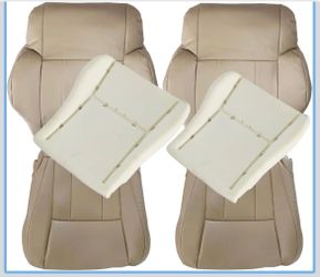 For 1(contact info removed) Toyota 4Runner Both Side Leather Seat Cover Oak Tan & Foam Cushion