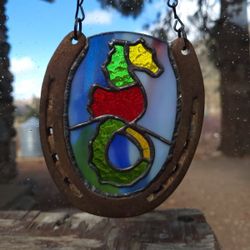 Stained Glass Horseshoes