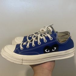 Converse Comme des Garçons PLAY x Chuck 70 Low 'Blue Quartz Men Size : 8 - Woman Size : 10
