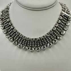 Rachel Zoe  Box Of Style Rhinestone Choker Necklace 