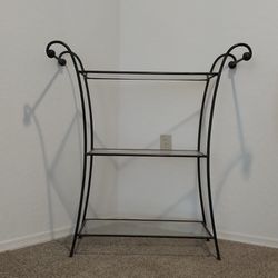 Wrought Iron & Glass  Table 