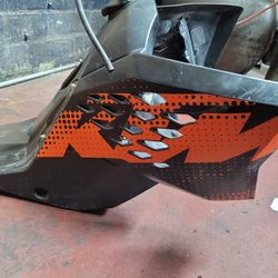 2008-11 Ktm Xc Xcw Sx Fuel Gas Tankwih Air Box