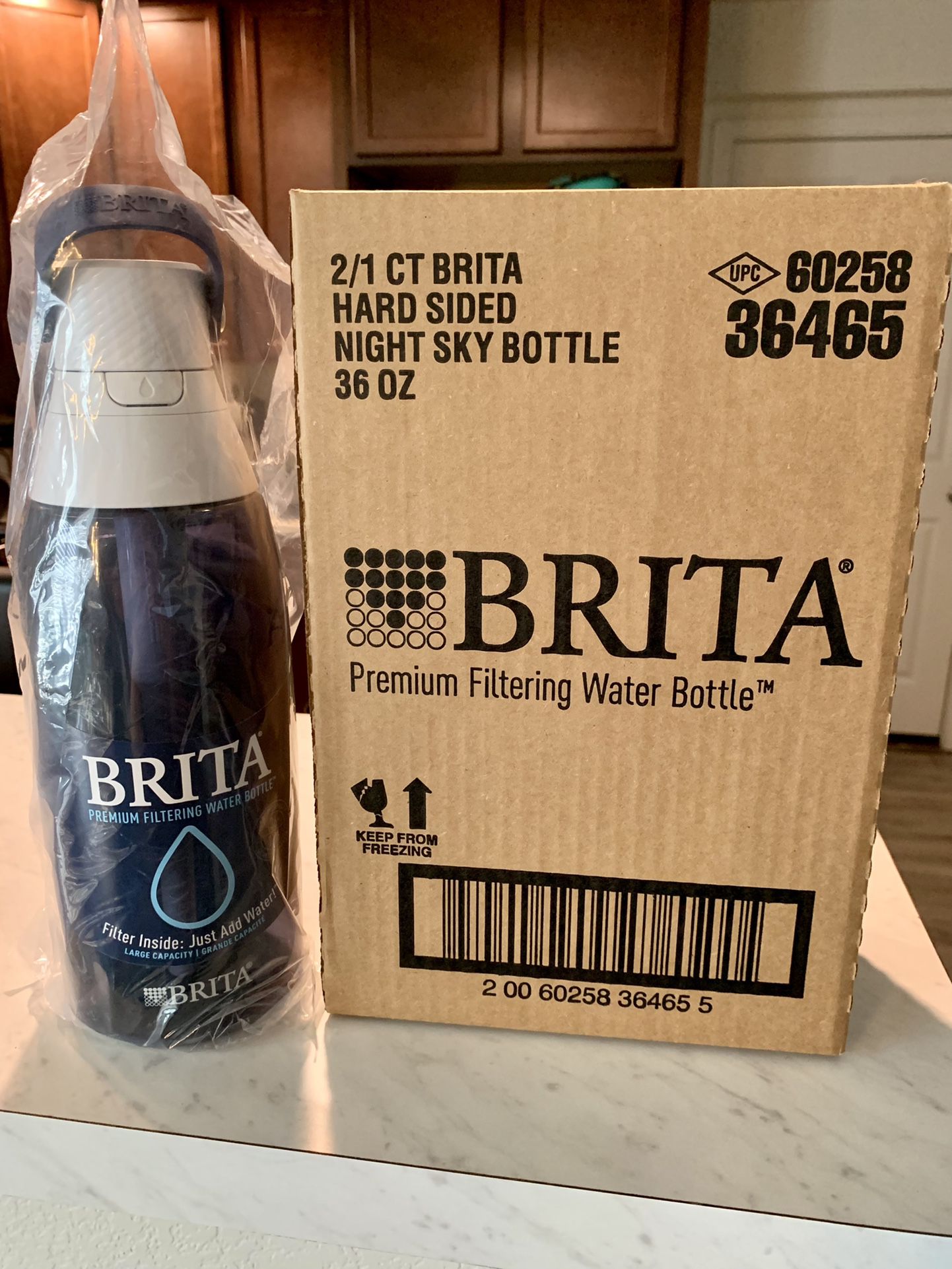 Brita Premium Night Sky 36 Ounce Water Bottle with Filter, 1 ct