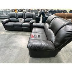 2 Piece Living Room Reclining Sofa And Loveseat Set  - Limited Time Offer 