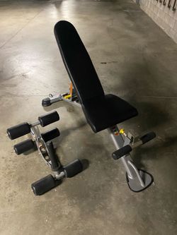 Hoist Adjustable FID Weights Bench w/ Leg Extension and Curl Attachment
