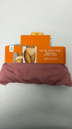 Warner's No Muffin Top Hi-Waist Thong 3-Pack
