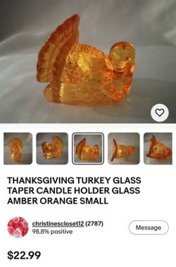 Turkey glass thanksgiving