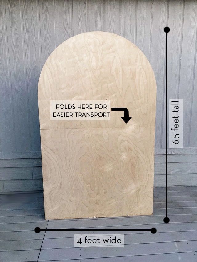 Large Foldable Arch Backdrop - 6.5 Feet Tall, For Weddings, Birthday Party, Baby Shower
